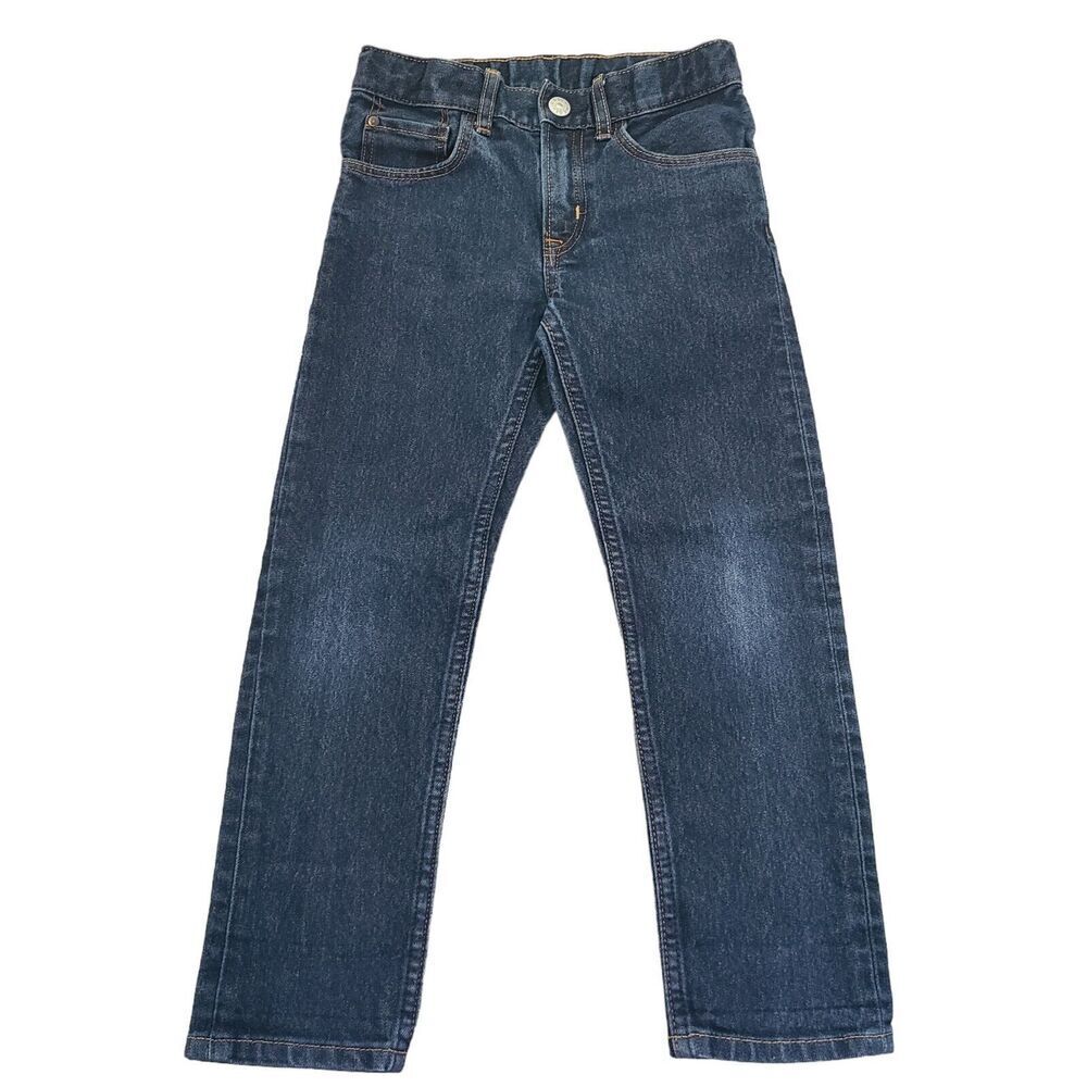 H&M Toddler Boys Jeans Slim Fit Blue Kids Denim Size 5 / 6 Y Adjustable Waist